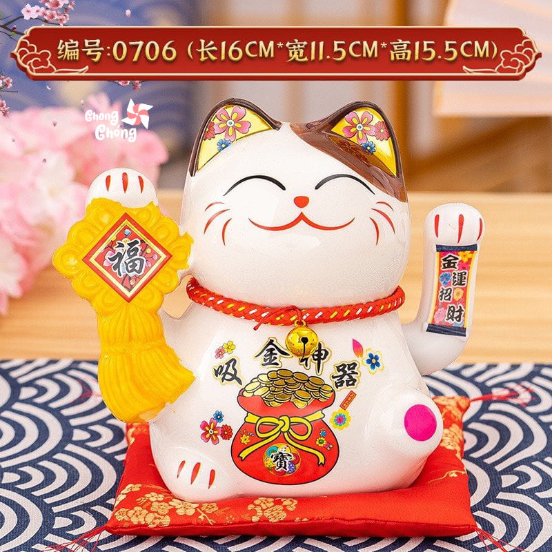 Mèo thần tài mới 16cm - Hình ảnh 5