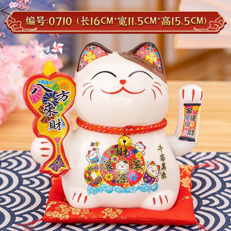 Mèo thần tài mới 16cm - Hình ảnh 3