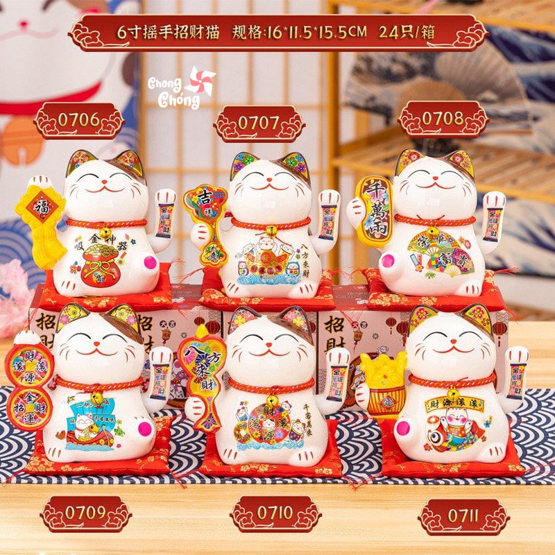 Mèo thần tài chiều cao 16cm