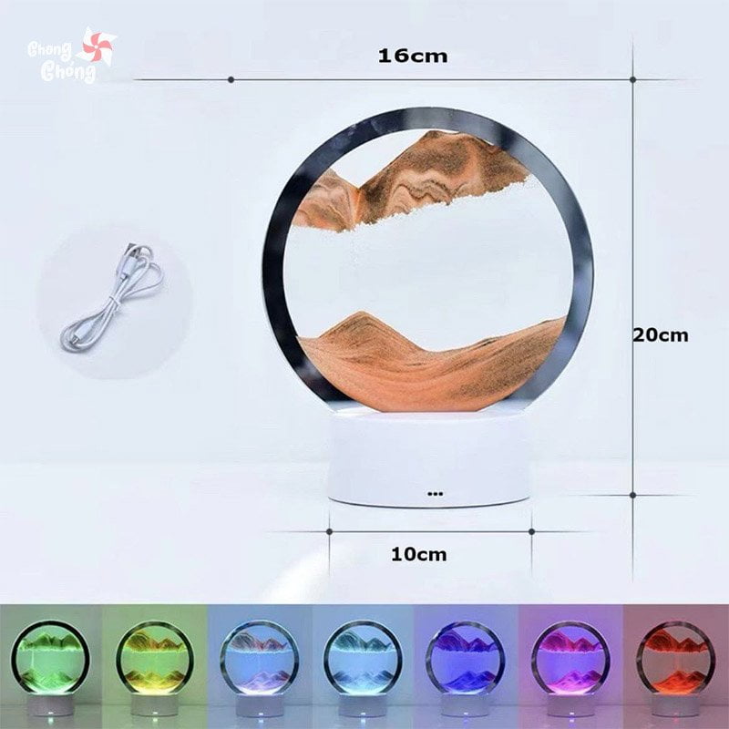 Tranh cát chảy 3D chuyển động tích hợp đèn LED - Hình ảnh 8