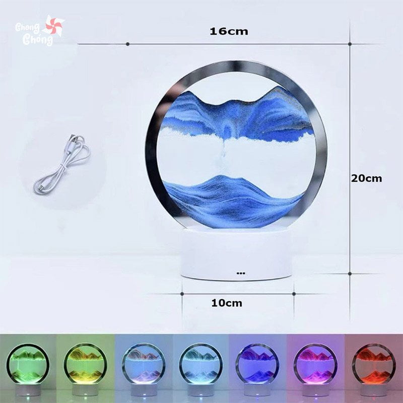 Tranh cát chảy 3D chuyển động tích hợp đèn LED - Hình ảnh 7